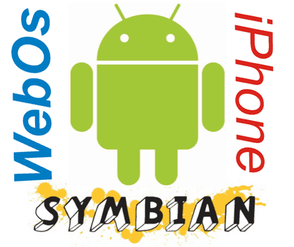 android iphone symbian and webos