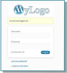 customized wordpress login logo