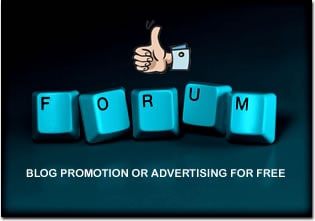 ways to promote a blog on forums