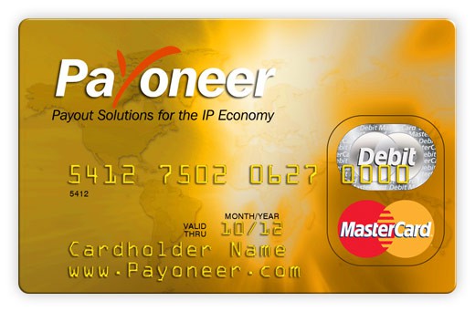funding a payoneer mastercard