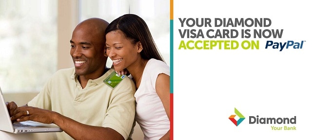paypal accepts diamond visa cards