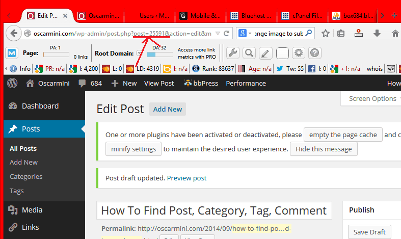discover wp post ID