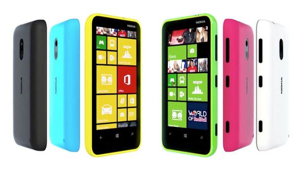 Nokia Lumia 620 Fleet of color variants