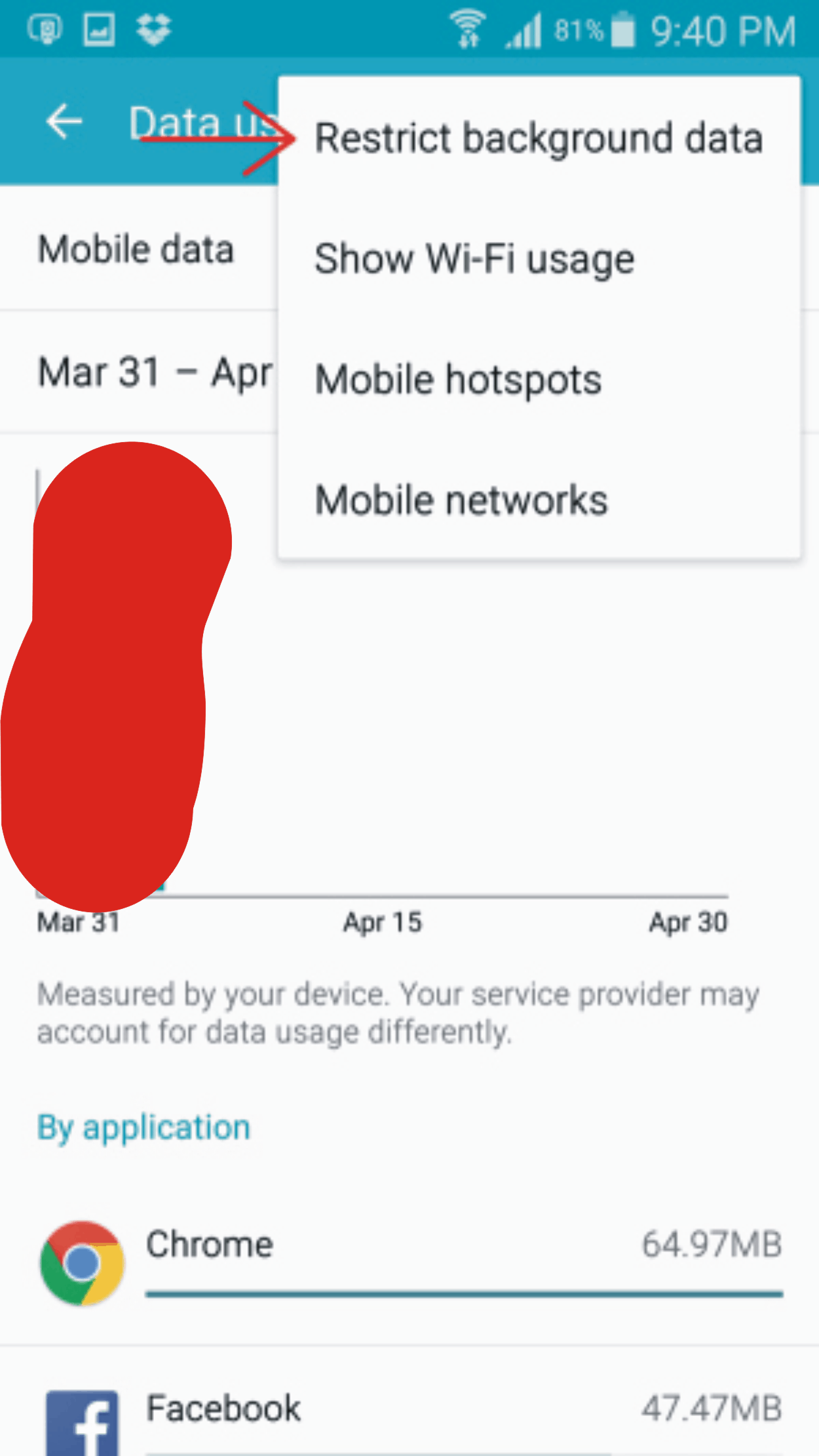 How to Restrict Background Data usage on Android Devices