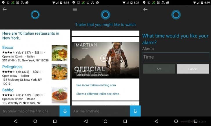 Cortana Now on Android
