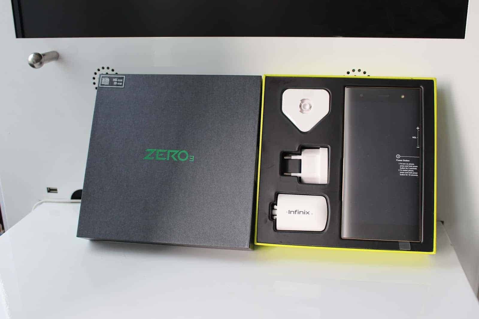 Infinix Zero 3 with Accessories
