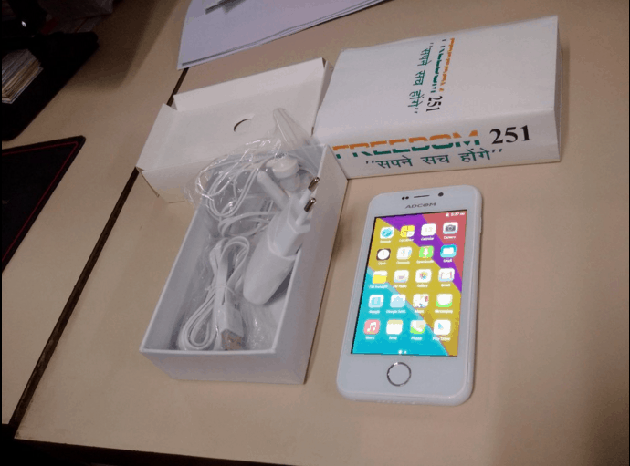 Ringing Bells Freedom 251 Android smartphone