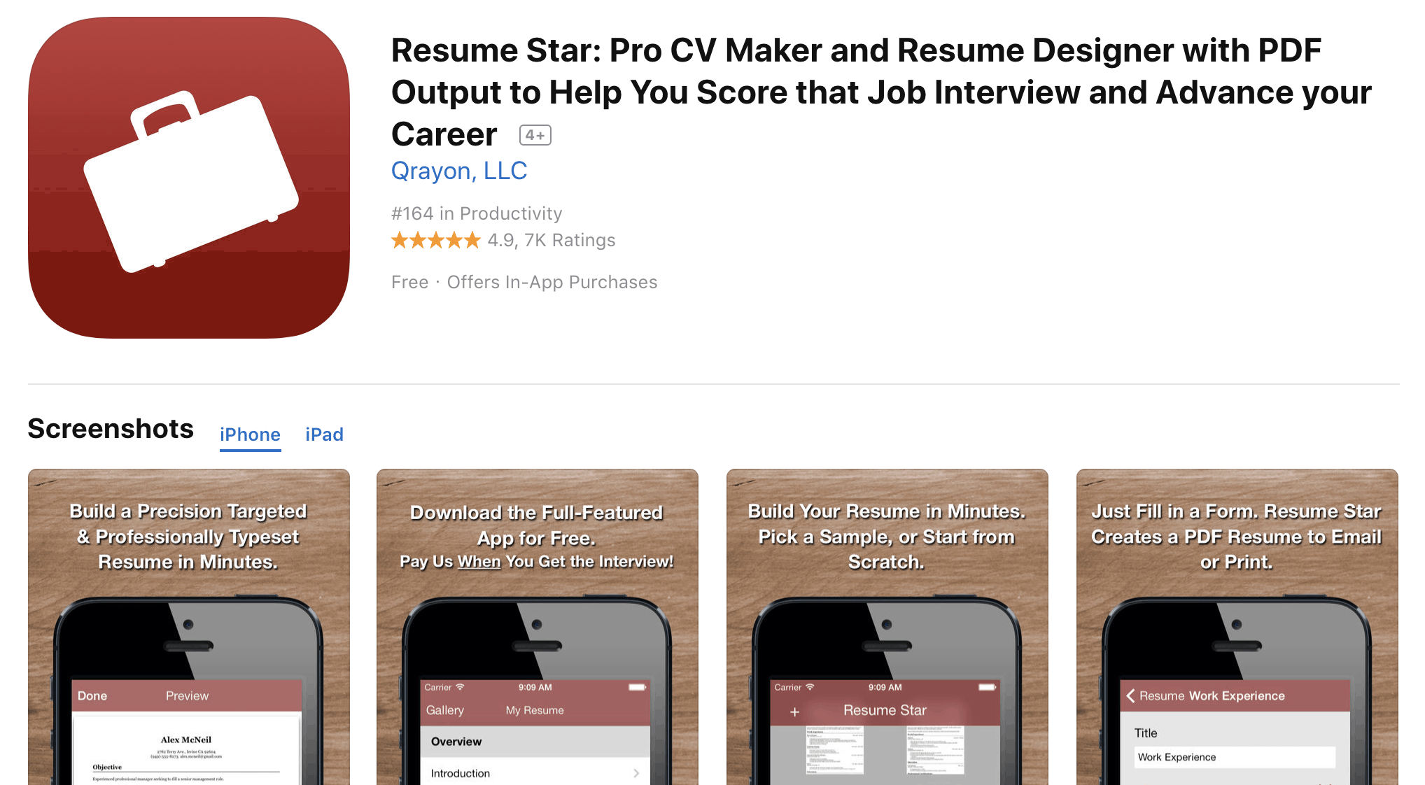 Best Free Resume Builder Apps for iPhone