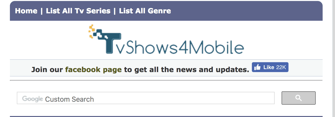 Download latest TV shows and movies from TVShows4Mobile