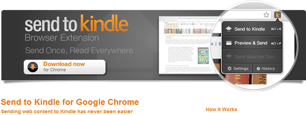 send to kindle chrome extension