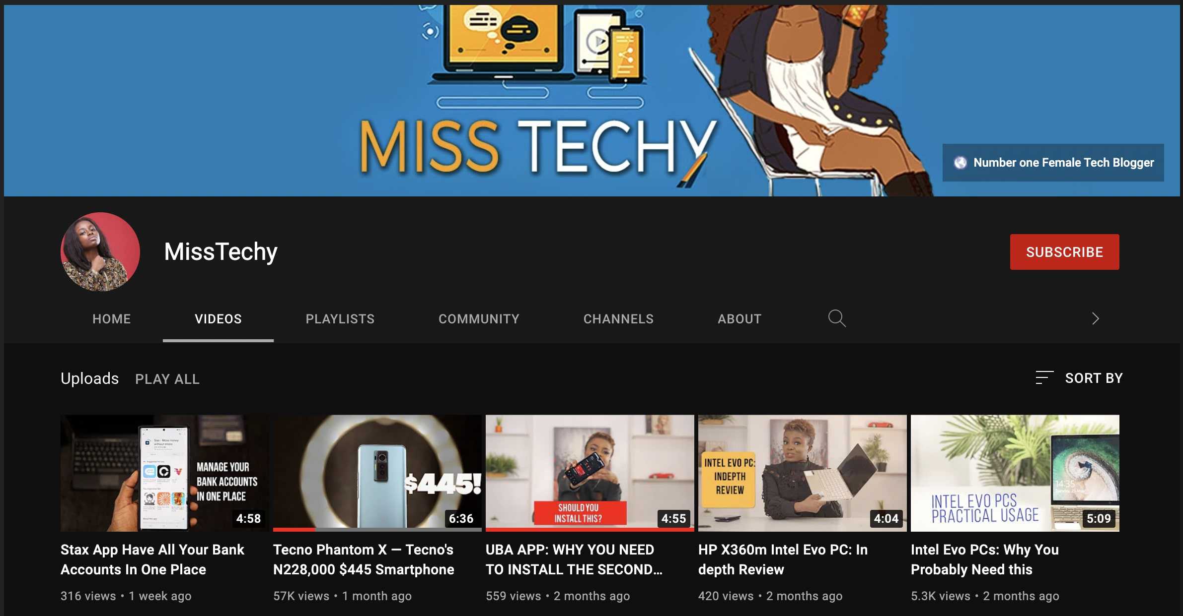 MissTechy Youtube