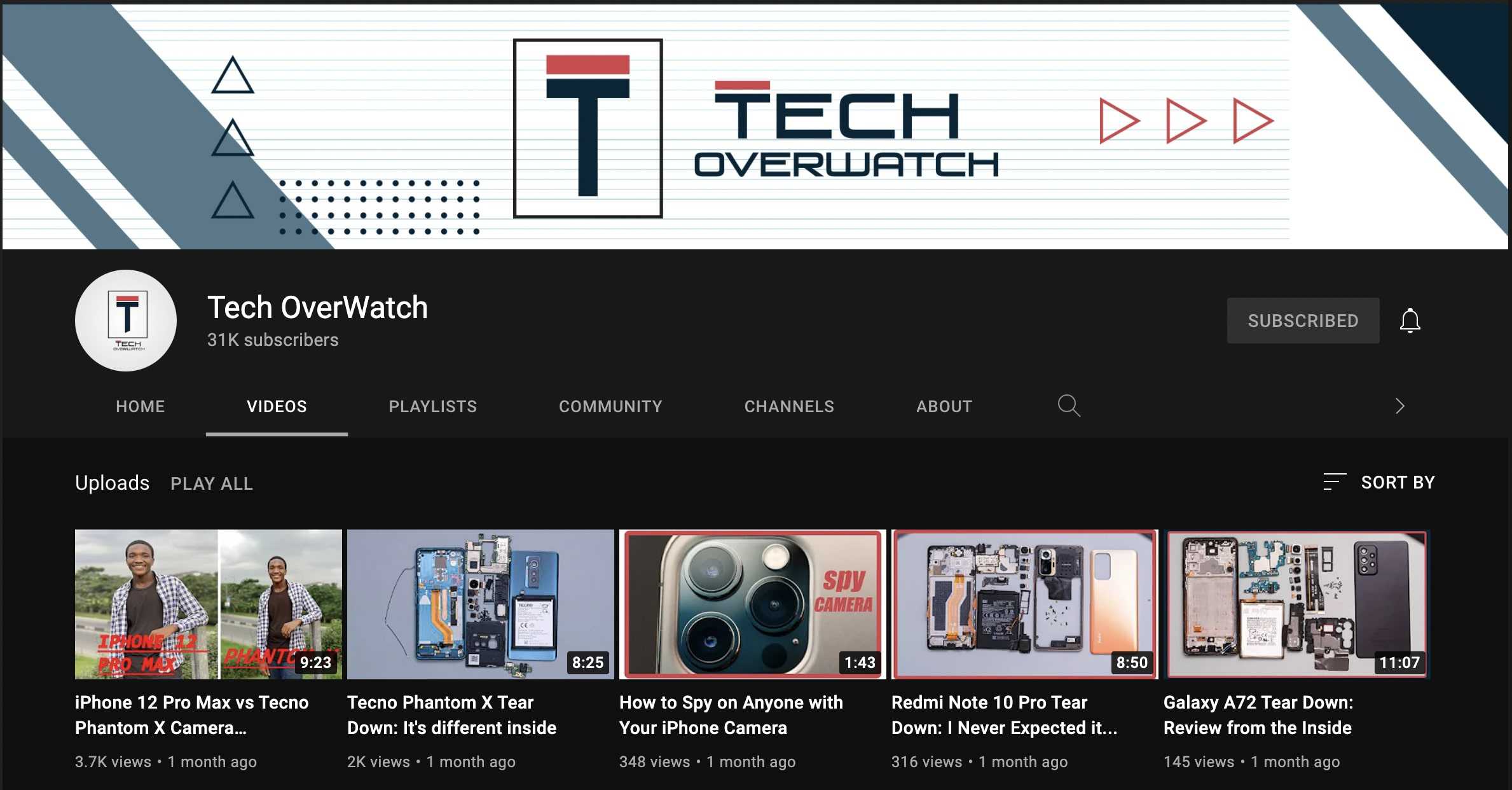 TechOverwatch Youtube