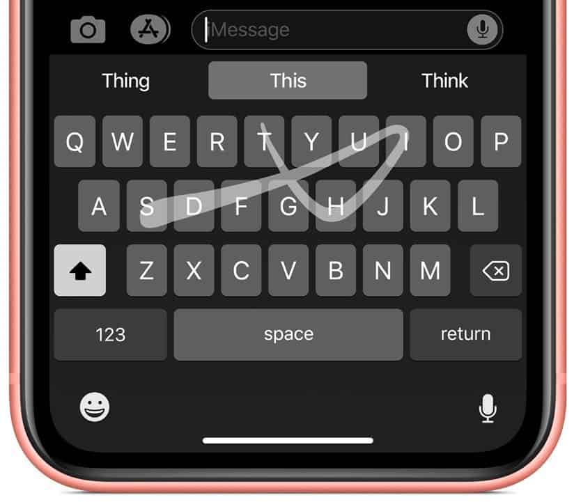 how to use iPhone's new slide to type keyboard feature in iOS 13