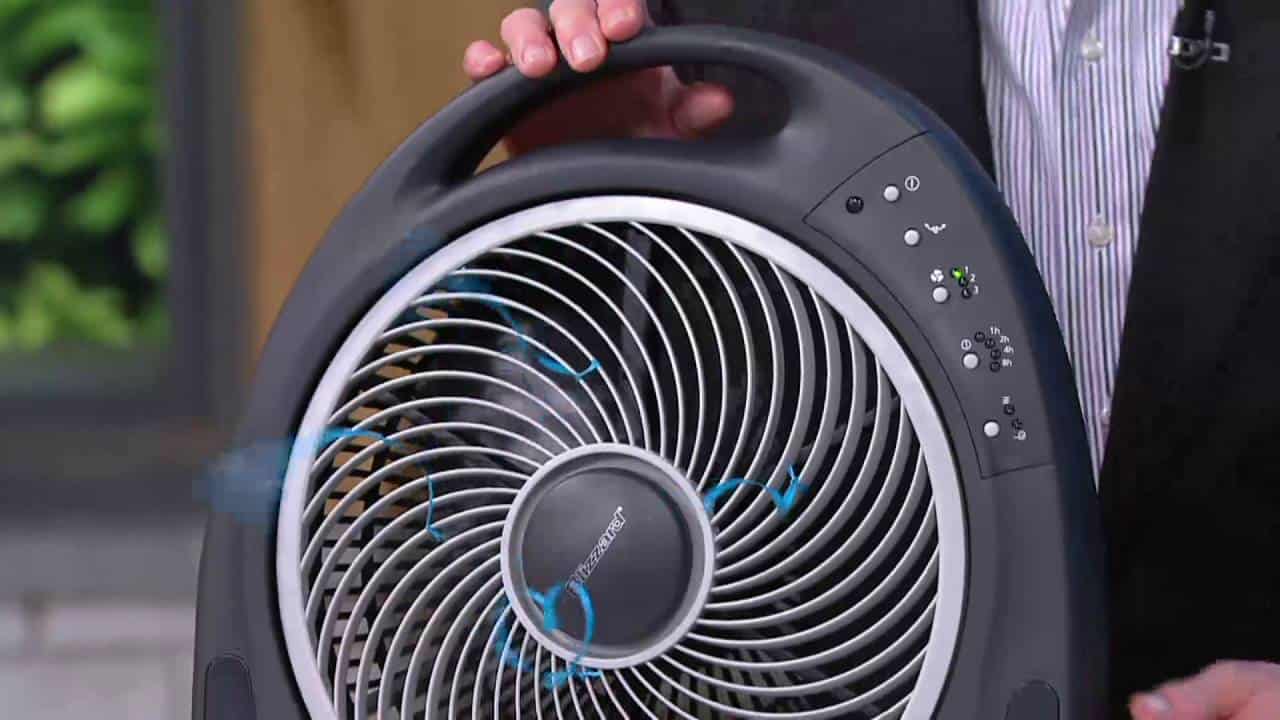 Holmes 12-Inch Blizzard Rotating Fan with Remote Control