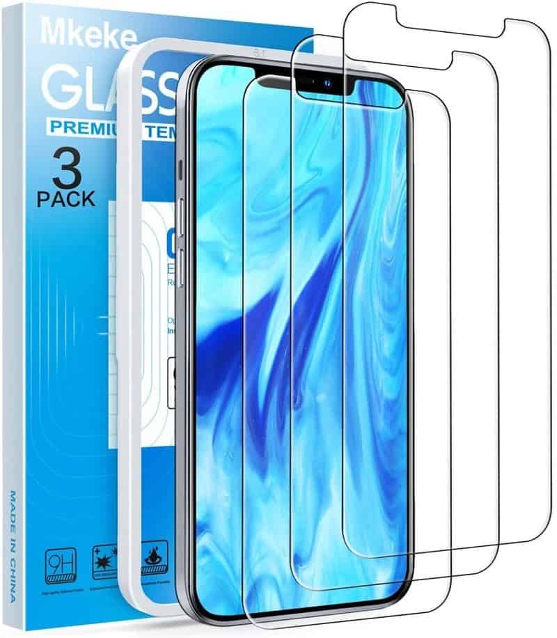 Mkeke Tempered Glass iPhone 12 Screen Protector