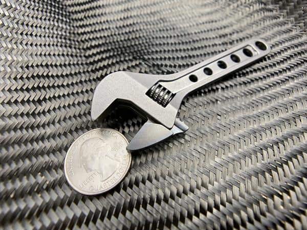 Titanium 4 Inch Adjustable Wrench