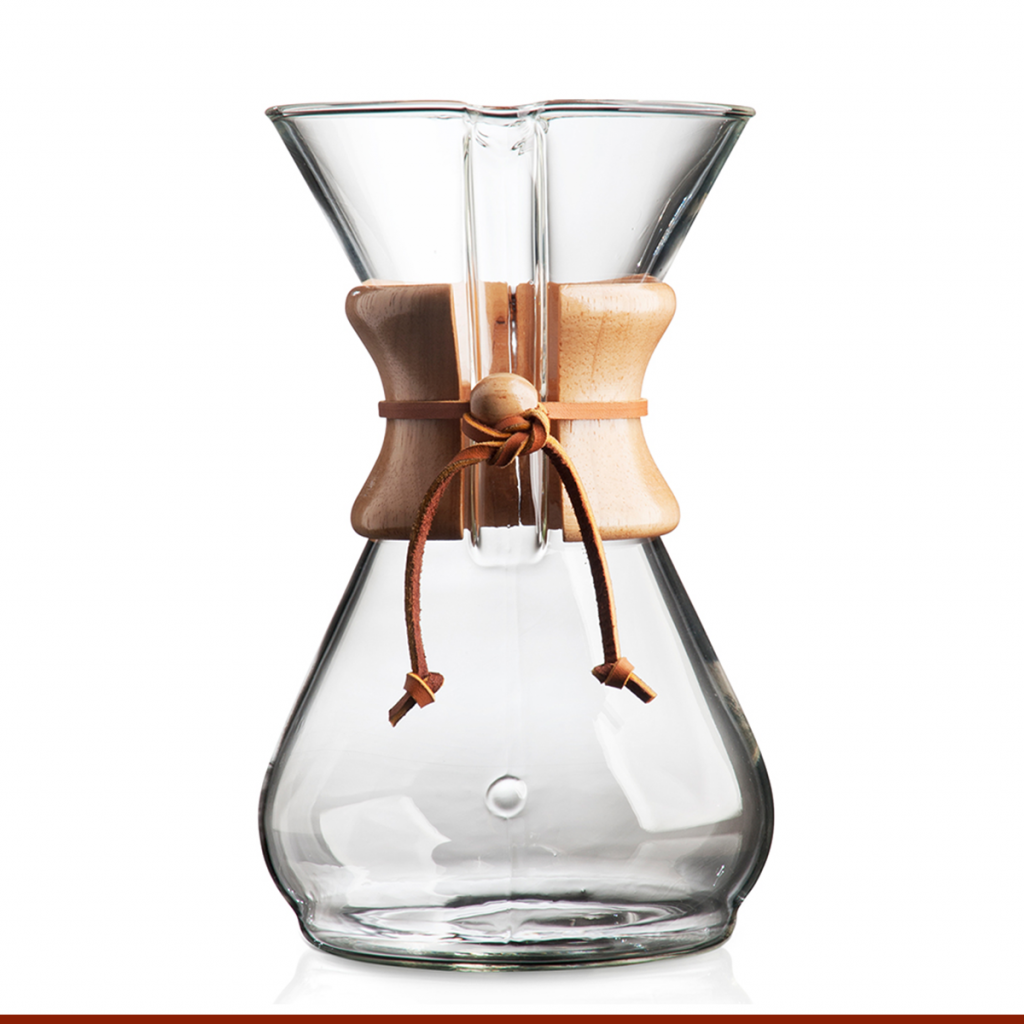 CHEMEX EIGHT CUP CLASSIC POUR-OVER GLASS COFFEE MAKER