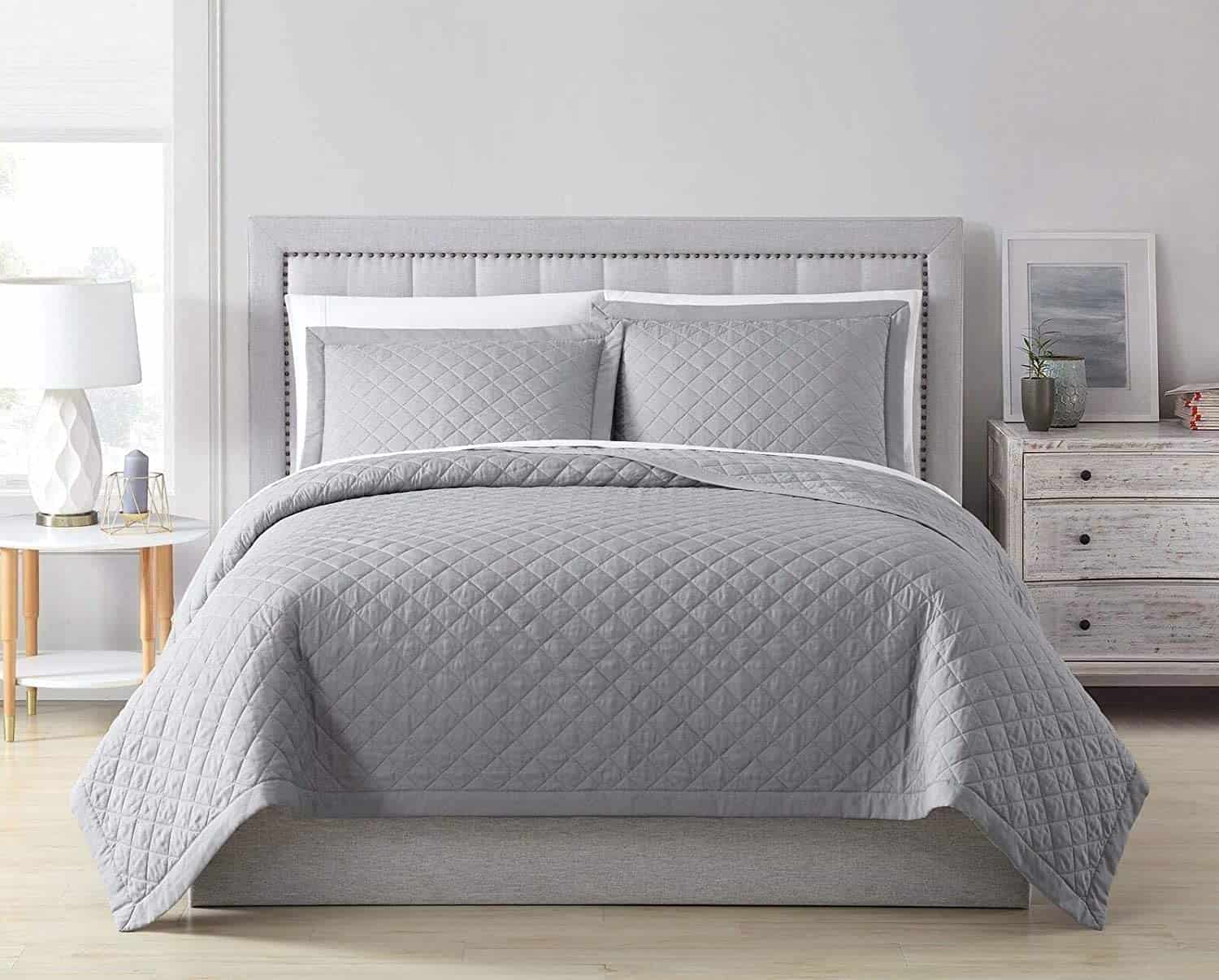 Chezmoi Collection Bamboo Quilted Coverlet