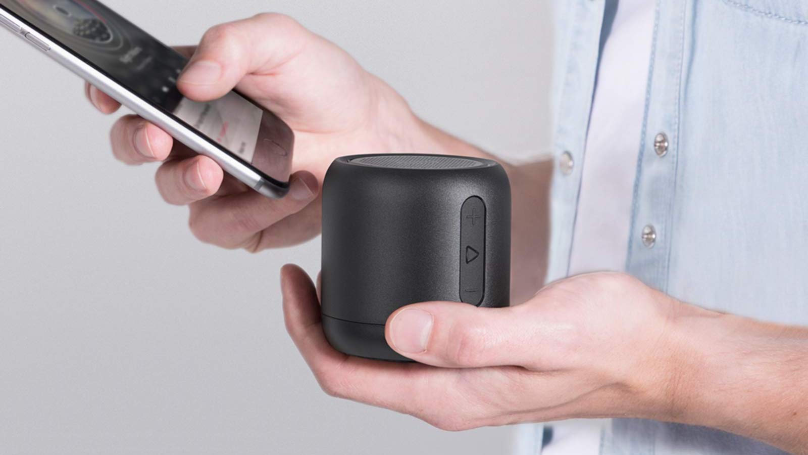 The Anker SoundCore Mini Portable Bluetooth Speaker