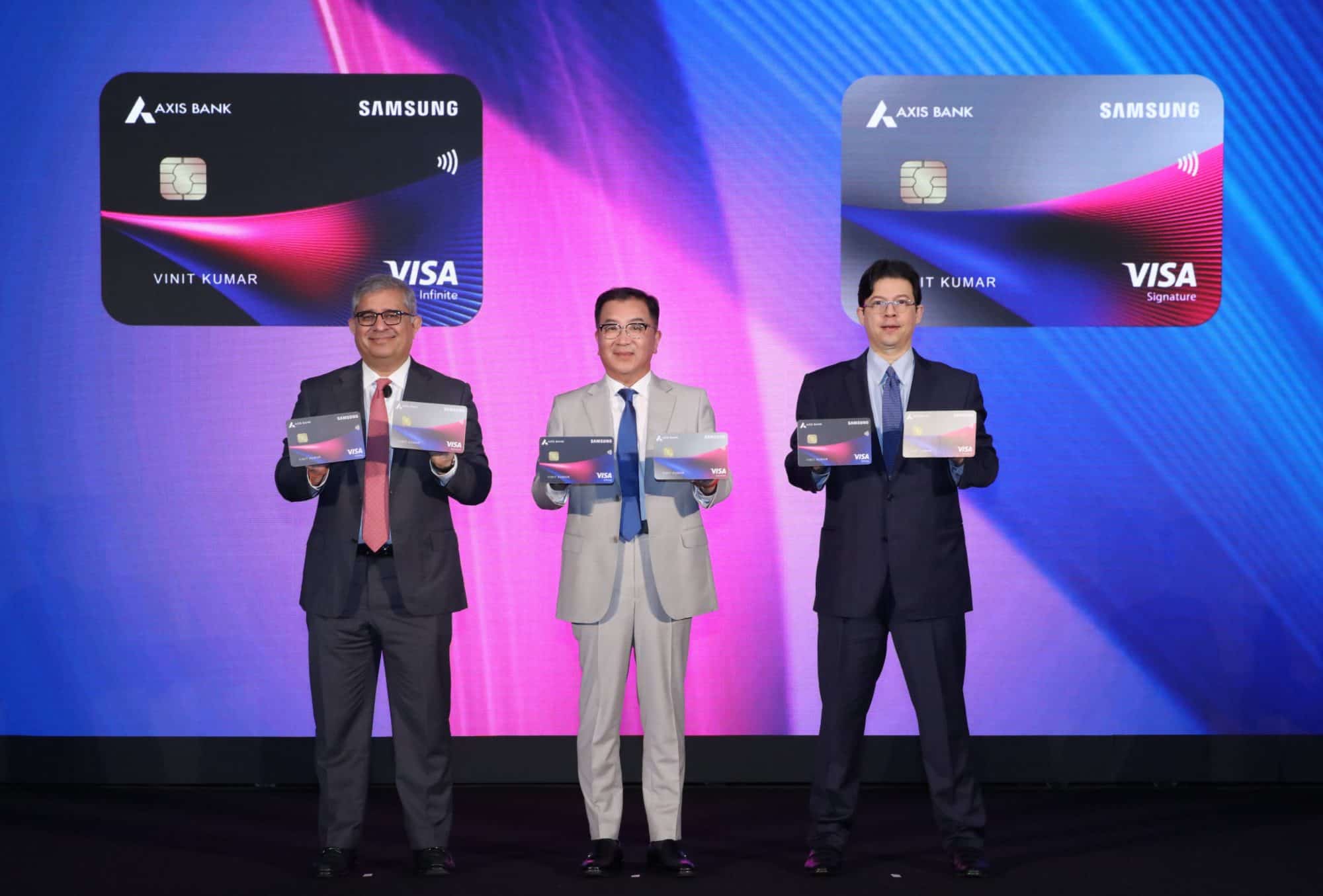 Samsung India and Axis Bank Co-launches Credit Card - Oscarmini