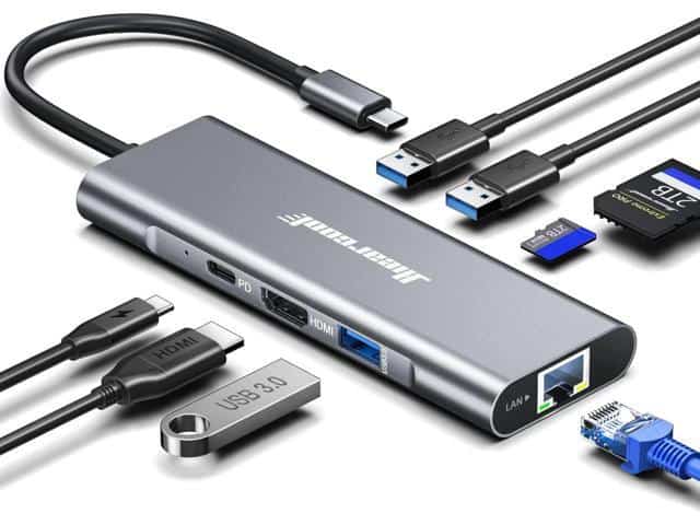 Hiearcool 7-in-1 USB C to HDMI Multiport Adapter